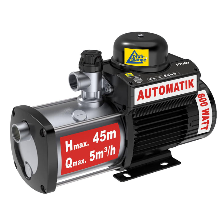 INVERTER HAUSWASSERWERK INVERT-Tech 5-600-10, Hauswasserautomat Permanent Magnet Vortex-Pumpe Hauswa