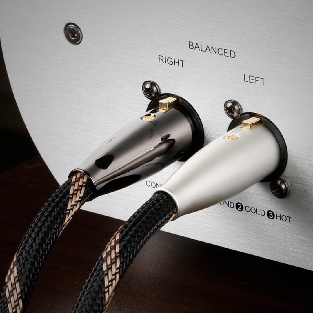 SKW High-end XLR Kabel, Hochreines Kupfer XLR Stecker auf XLR Buchse 3 PIN Mikrofonkabel für CD, Pow