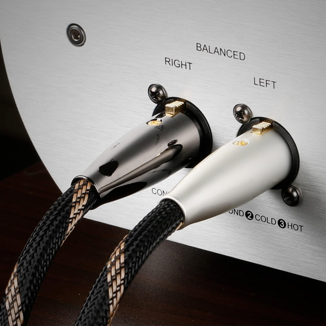 SKW High-end XLR Kabel, Hochreines Kupfer XLR Stecker auf XLR Buchse 3 PIN Mikrofonkabel für CD, Pow