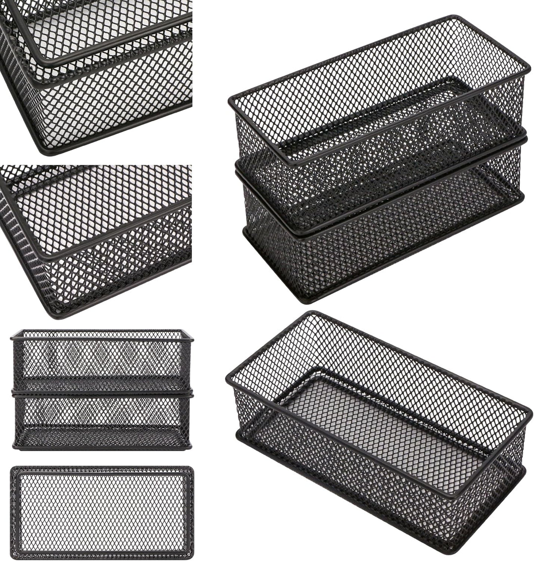 Annova Netz-Schubladenschrank und Regal, Organizer, Aufbewahrungskorb, für Schule, Büro, Zubehör, 2