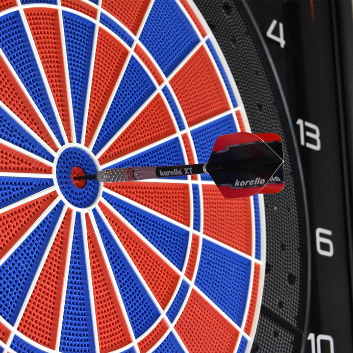 Karella Commander Steeldart und Softdart Silver, 90% Tungsten, 19, 21g, 23g, für klassisches Dartboa