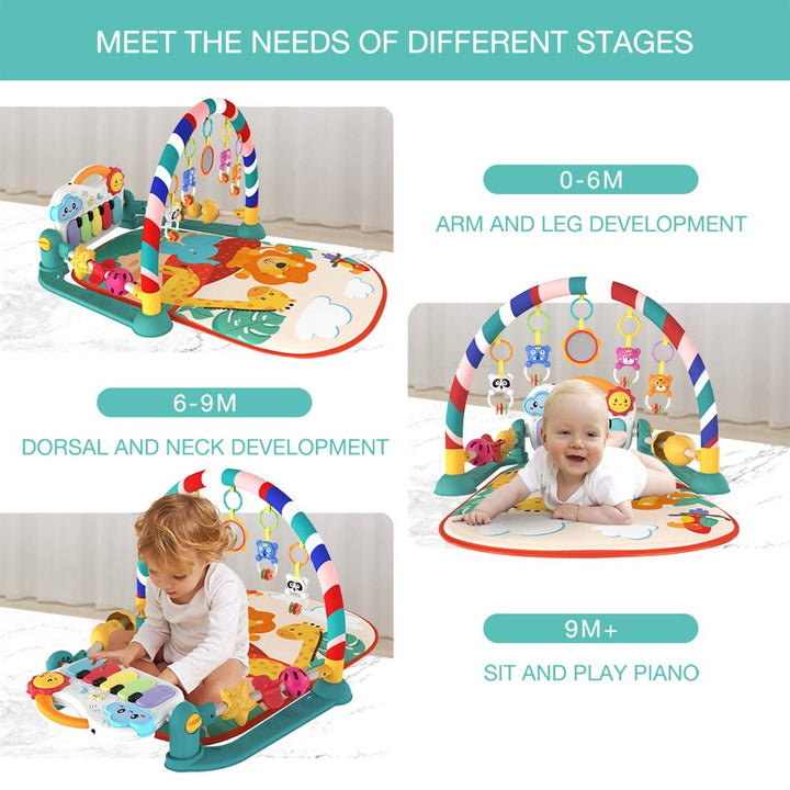 Eners Baby Spielbogen Baby Spieldecke mit Spielmatten Musikalisches Aktivitätszentrum Pädagogisches