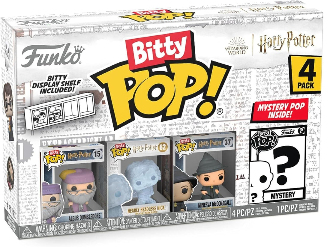 Funko Bitty Pop! Harry Potter - Albus Dumbledore™, Nearly Headless Nick™, Minerva McGonagall™ und ei