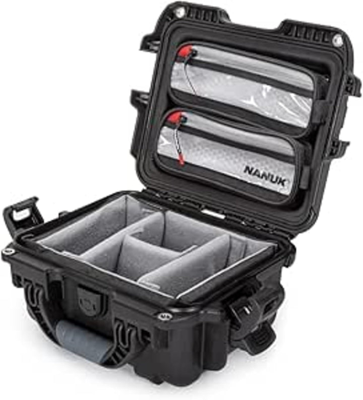NANUK 905 Pro Photo Kit – Leichter, wasserdichter Schutzkoffer mit gepolsterten Trennwänden und 2 De