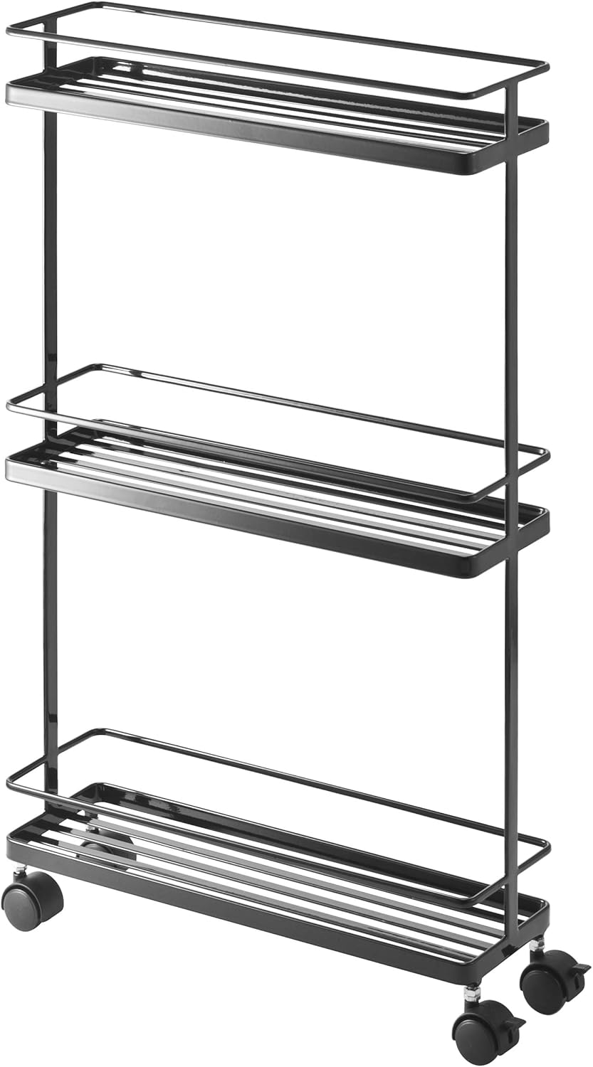 Storage Cart - Tower - black Schwarz, Schwarz