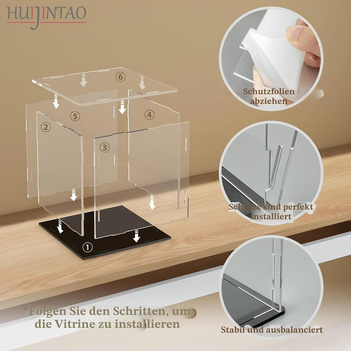 Huijintao Acryl Vitrine/Schaukasten/Display Case/Display Box für Modellautos, Figuren, Sammlerstücke