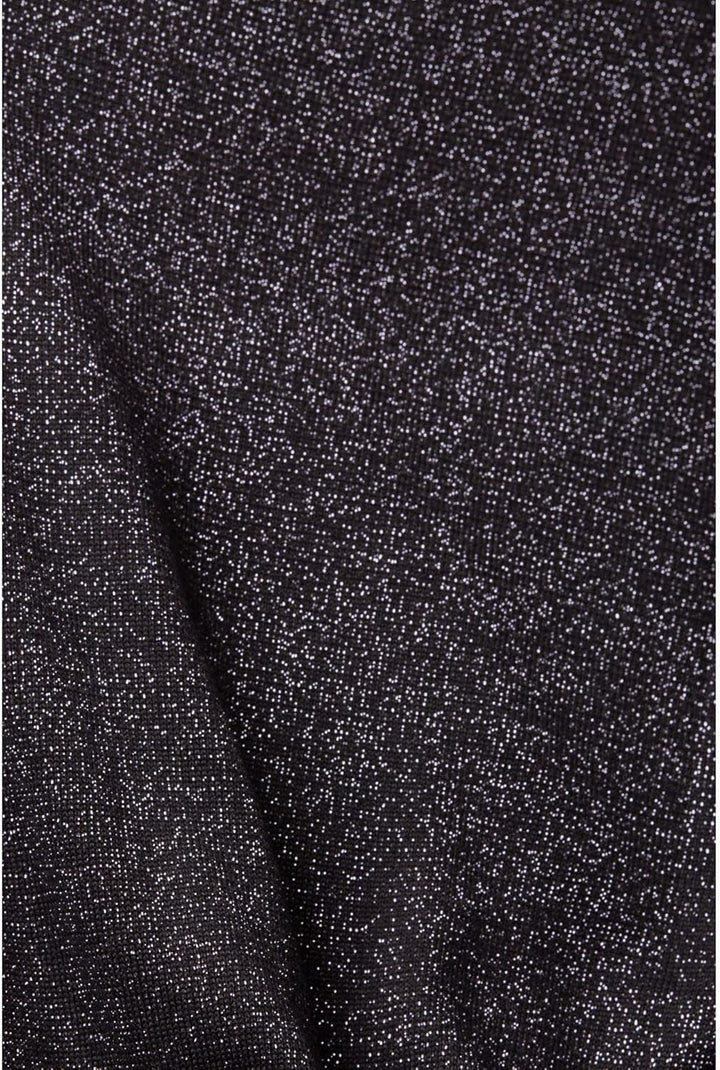 ESPRIT Kurzer Cardigan mit V-Ausschnitt und Glitzer-Effekt L 003/Black 3, L 003/Black 3