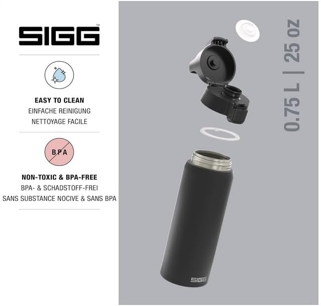 SIGG - Edelstahl Trinkflasche - Shield ONE - Für Kohlensäurehaltige Getränke Geeignet - Auslaufsiche