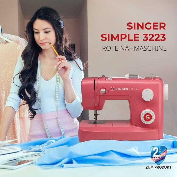 Singer 230128140 Nähmaschine, Kunststoff, Weiss, 45 x 22 x 35 cm, nähmaschine