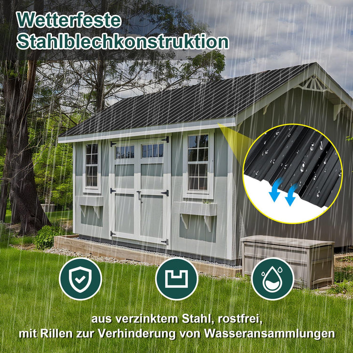36er Set Profilblech Trapezblech, Dachplatten Wellblechplatten für Dach 129x46cm 21m² Metall Stahlbl