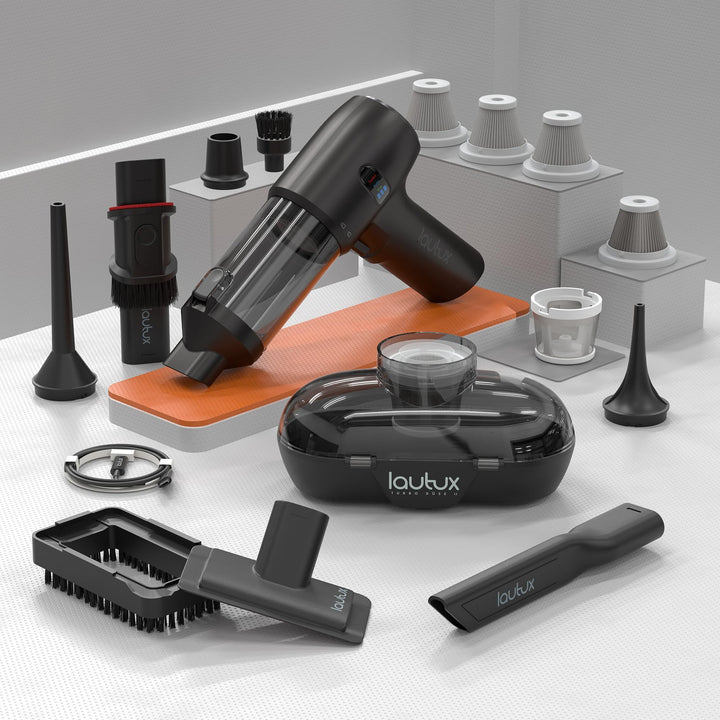 Turbotastic Pro 2 Handstaubsauger – 120W, 18.000Pa, bis 60 Min Laufzeit, HEPA-Filter, LED-Display, 4