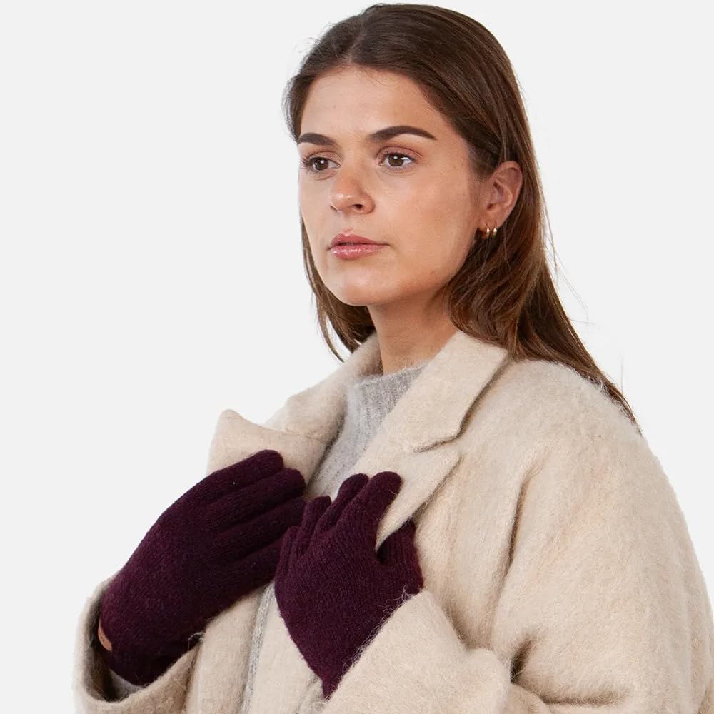Barts Strickhandschuhe Witzia Gloves gestrickte Finger-Handschuhe Einheitsgrösse Aubergine, Einheits