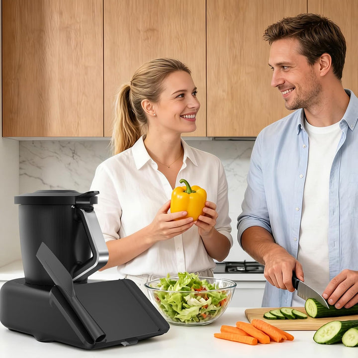 Displayschutz für Thermomix TM7 Displayabdeckung mit Spatelhalter, Thermomix TM7 Zubehör, Hartschale