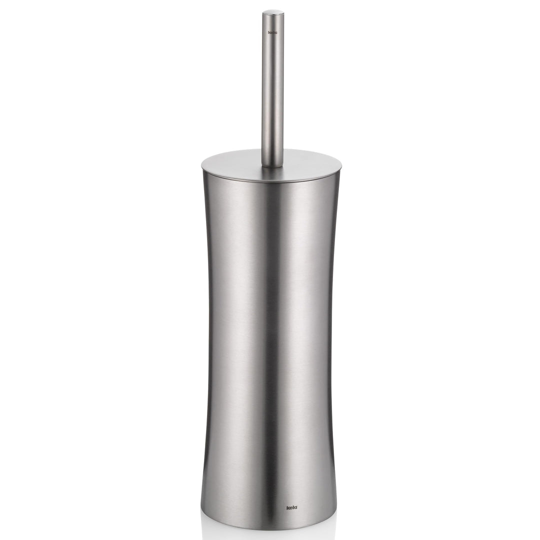 kela 22496 WC-Garnitur Elegance aus Edelstahl in Silber, 10 x 10 x 36 cm, WC-Garnitur