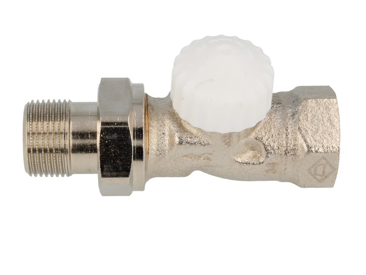 TA Heimeier Thermostat-Unterteil V-exakt II RG vernickelt Durchgang 3/4 Zoll kvs 0,86, 3712-03.000