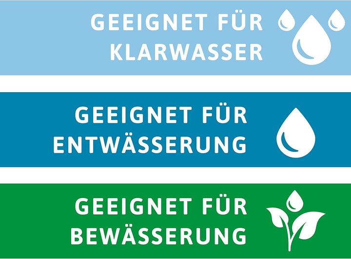T.I.P. Gartenpumpe Guss GPP 2100 M – Leistungsstark, 2100 l/h Fördermenge, Ideal für sandhaltiges Wa