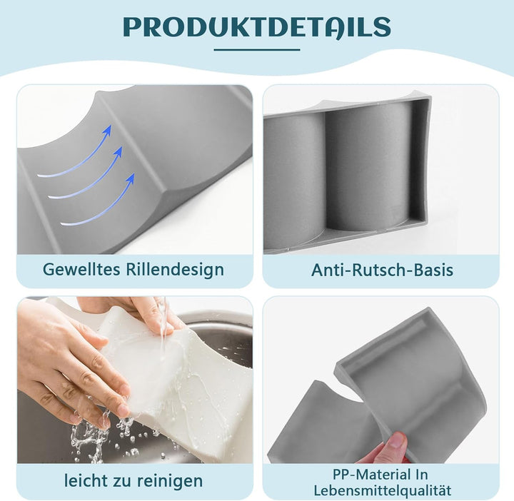 Cosswe Flaschenregal Kühlschrank,2 Stück Silikon Flaschenablage Weinregal Kühlschrank Flaschenhalter