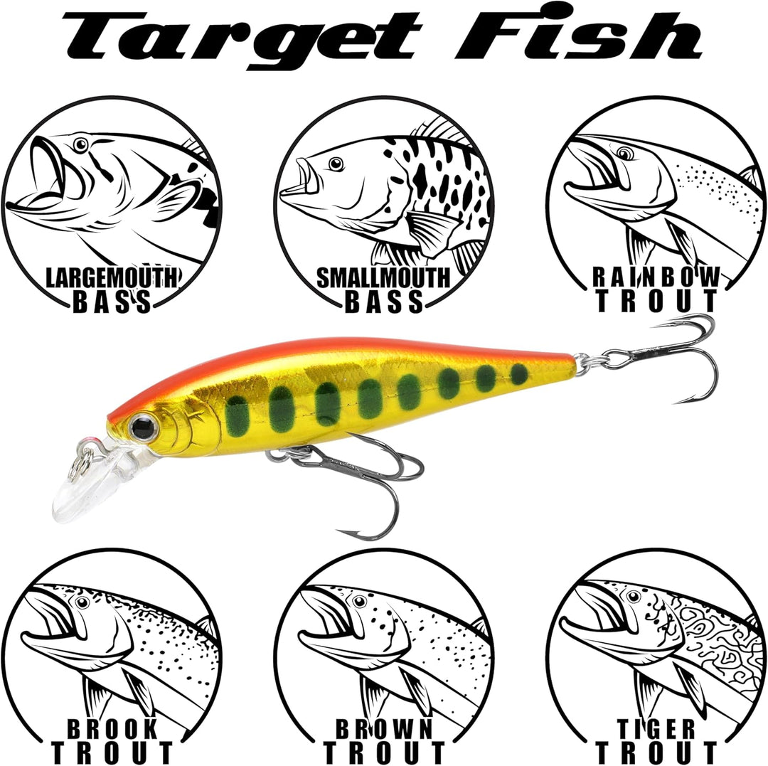 Lucky Craft Angelköder Pointer 65 Jerk Bait Mehrfarbig/Meereswellen (Ocean Tides), Mehrfarbig/Meeres