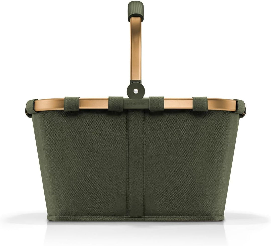 reisenthel carrybag forest gold – Stabiler Einkaufskorb mit viel Stauraum und praktischer Innentasch