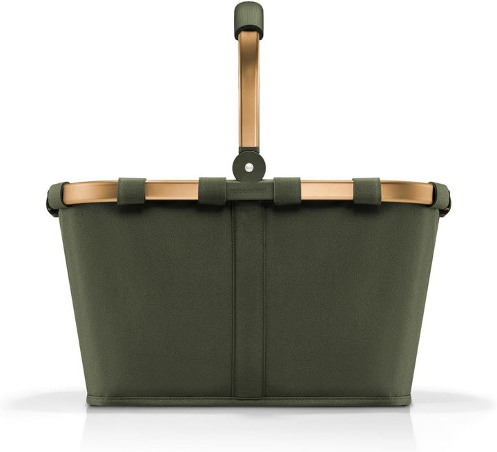 reisenthel carrybag forest gold – Stabiler Einkaufskorb mit viel Stauraum und praktischer Innentasch