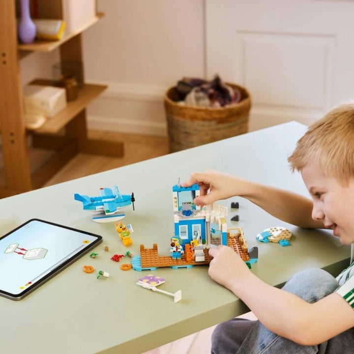 LEGO Animal Crossing Flieg mit Dodo Airlines, Videospiel-Spielset, Flughafen-Spielzeug, Wasserflugze
