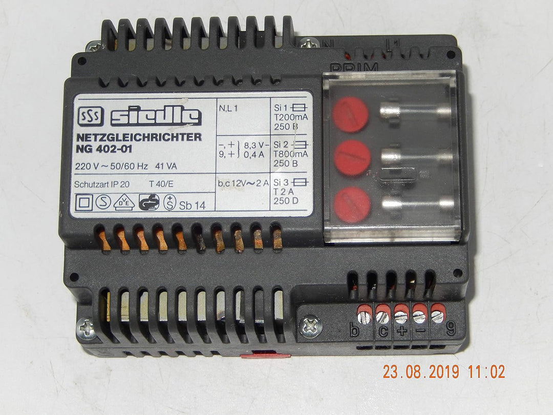 Siedle NG 402-01 Netzgleichrichter für Sprechanlage Netzgerät Netztrafo geb.