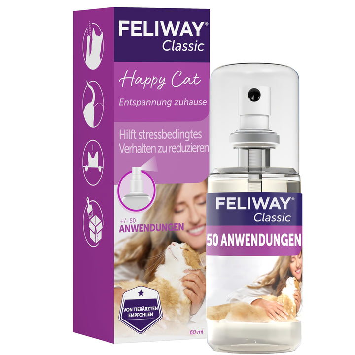 FELIWAY Classic Transport Spray für Katzen | Stressfreie Reise & Transport | sorgt für Entspannung b