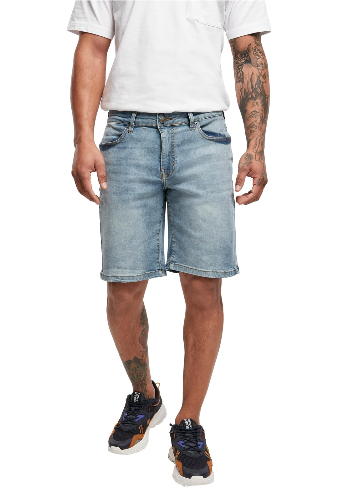 Urban Classics Herren Relaxed Fit Jeans Shorts, kurze Männer Jeanshose, erhältlich in vielen verschi