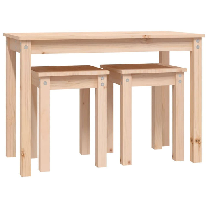 Tidyard Satztische 3 STK.Tischset Beistelltisch Satztisch-Set Tisch Seitentisch TeetischKaffeetisch