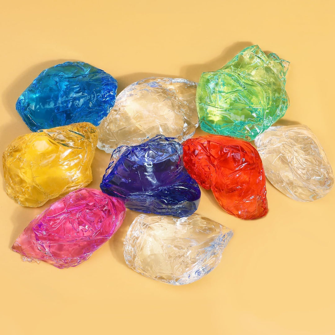 Blingfun Gelwachs für Kerzenherstellung mit 4 Gelee-Wachs, 50 Kerzendochten und 50 Aufklebern, Handa