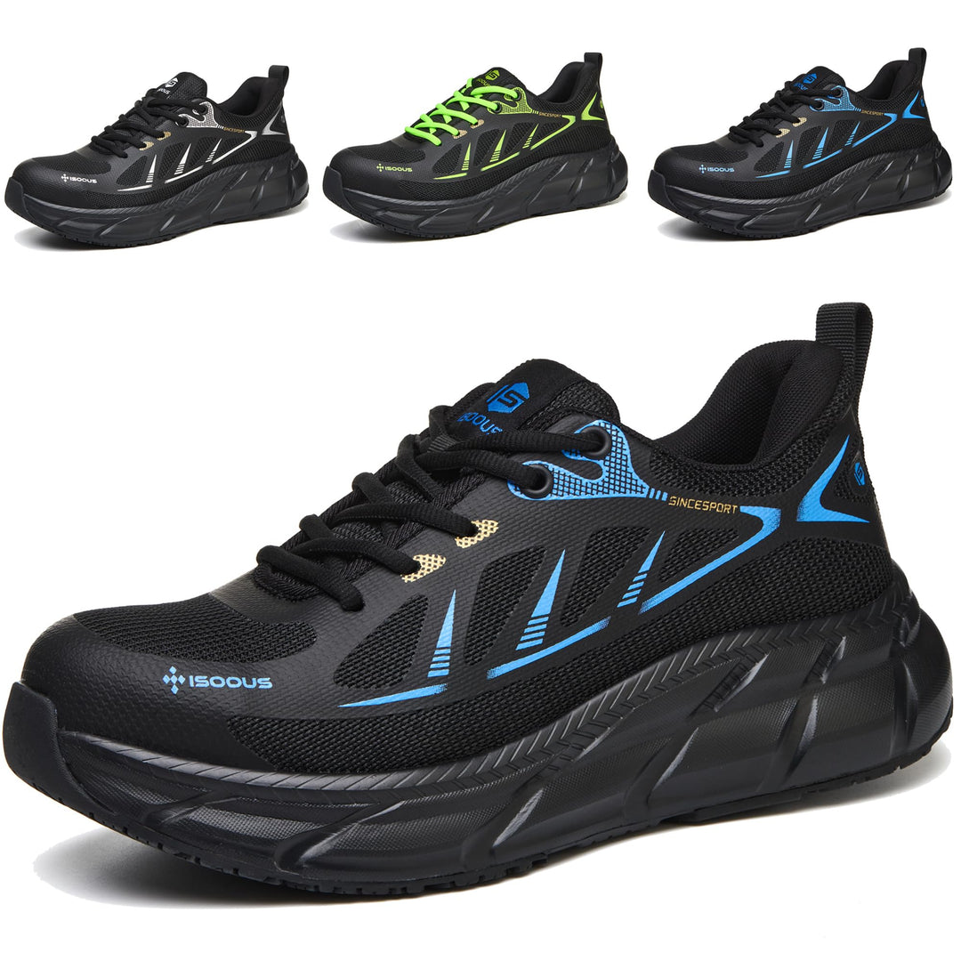 ISOOUS Arbeitsschuhe Herren Sicherheitsschuhe Damen Stahlkappenschuhe | Schutzschuhe mit Stahlkappe,