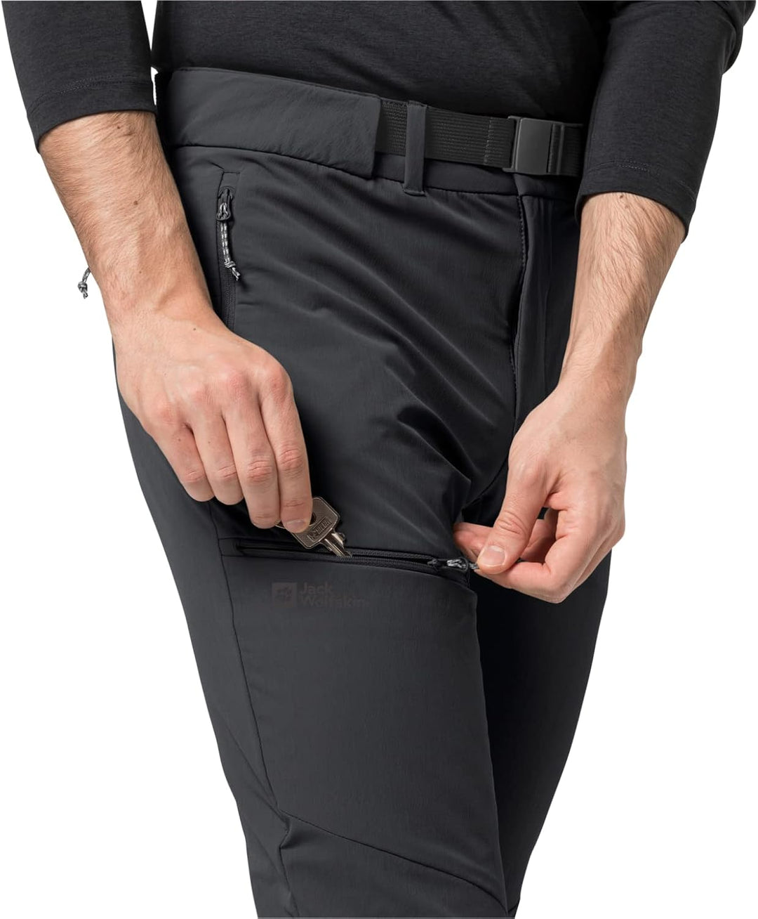 Jack Wolfskin Herren Holdsteig Wanderhose 46 Schwarz, 46 Schwarz