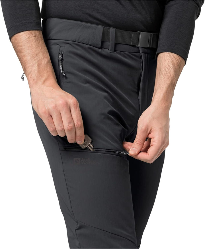 Jack Wolfskin Herren Holdsteig Wanderhose 46 Schwarz, 46 Schwarz