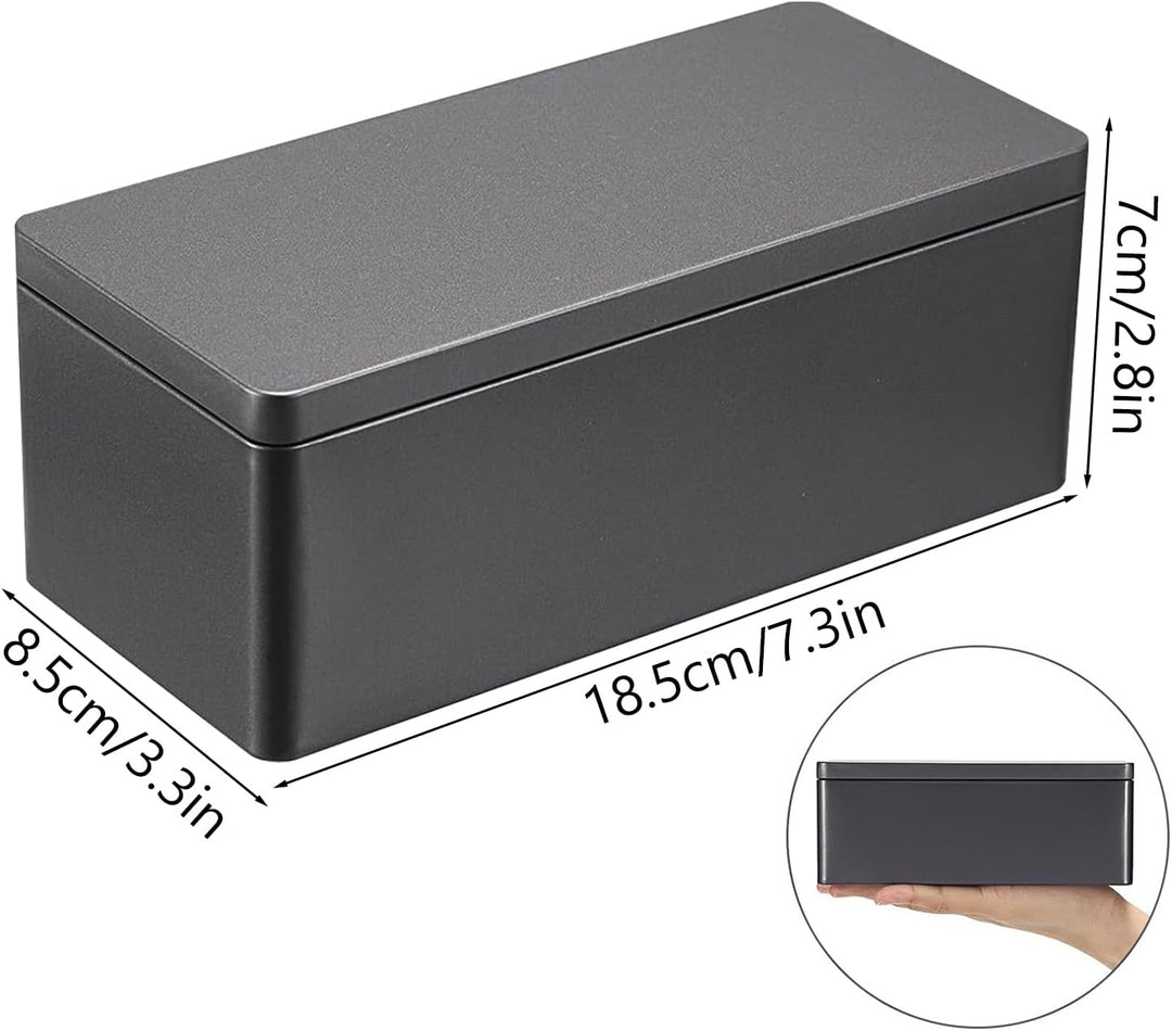 Geldkassette aus Metall, Geldsparbox mit Deckel, Sicherheits-Organizer, rechteckig, für Geldscheine,