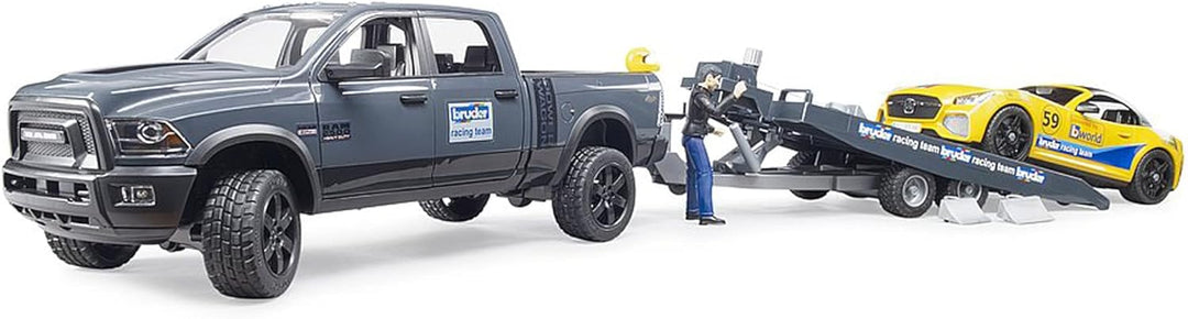 bruder 02504 - RAM 2500 Power Wagon & Roadster Racing Team - 1:16 Pick-up Geländewagen Pritschenwage