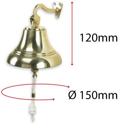 Foresti & Suardi Schiffsglocke C - Messing - 1,1kg - Ø150mm