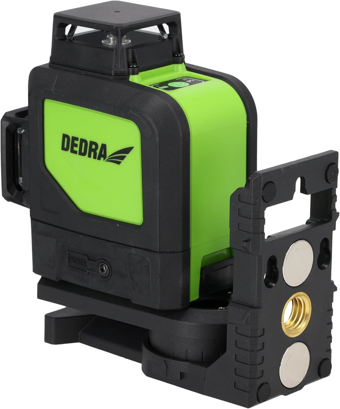 3D-Multilinienlaser, Laser-Wasserwaage 3D, DEDRA 2,4mW Reichweite bis zu 50 m, Grüner Laser, Digital