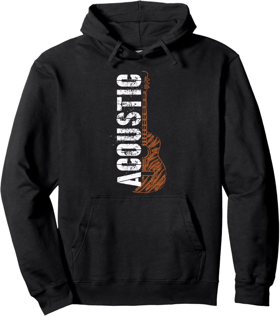 Acoustic Guitar Nashville Vintage Souvenir Distressed NASH Pullover Hoodie