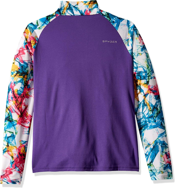 Spyder Mädchen Surface Zip T-Neck Surface Zip T-Neck XL Eureka-druck, XL Eureka-druck