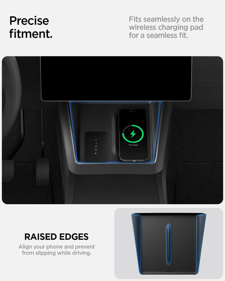 Spigen Tesla Model Y Juniper (Nur Premium & Performance 2025 2026) Mittelkonsole Abdeckung für Kabel