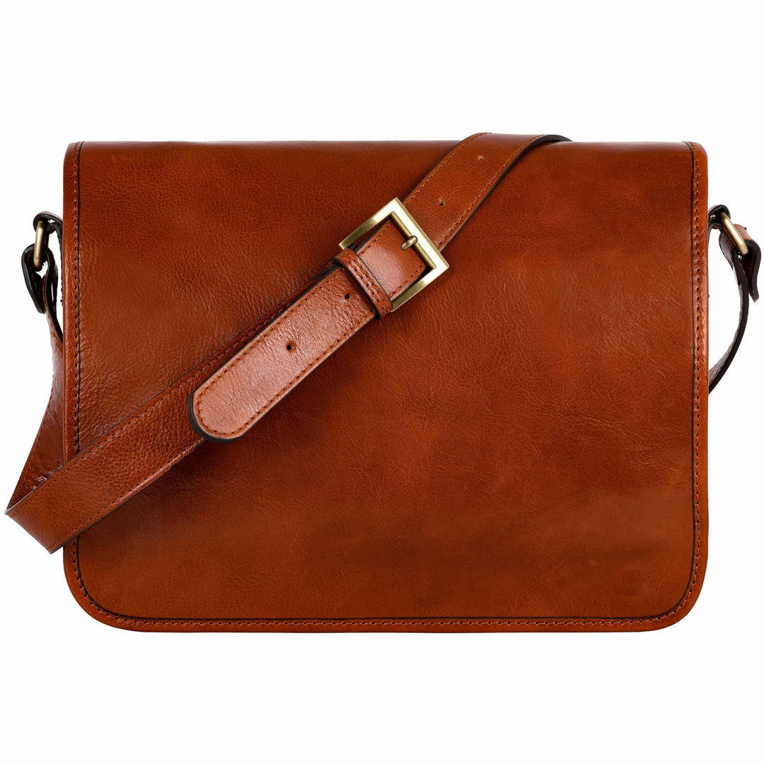 Time Resistance Leder Umhängetasche Herren - Messenger Bags - Arbeitstasche Herren - Elegante Aktent