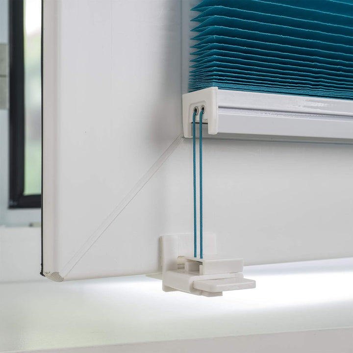 Liedeco® Plissee verspannt mit Klemmträger / 60 x 150 cm Blue Lagoon (blau) (Breite x Höhe) / lichtd