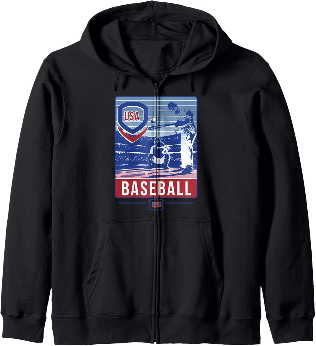 Trendy USA Baseball Stars Kapuzenjacke