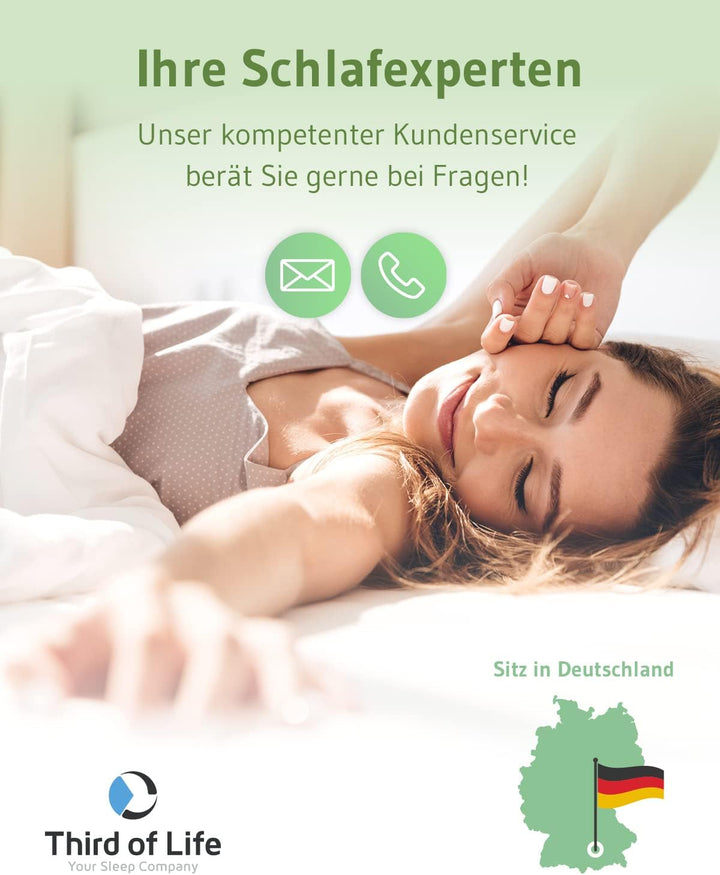 Orthopädisches Kopfkissen NuMOON | Testsieger Nackenstützkissen mit hautpflegendem Aloe Vera Bezug |
