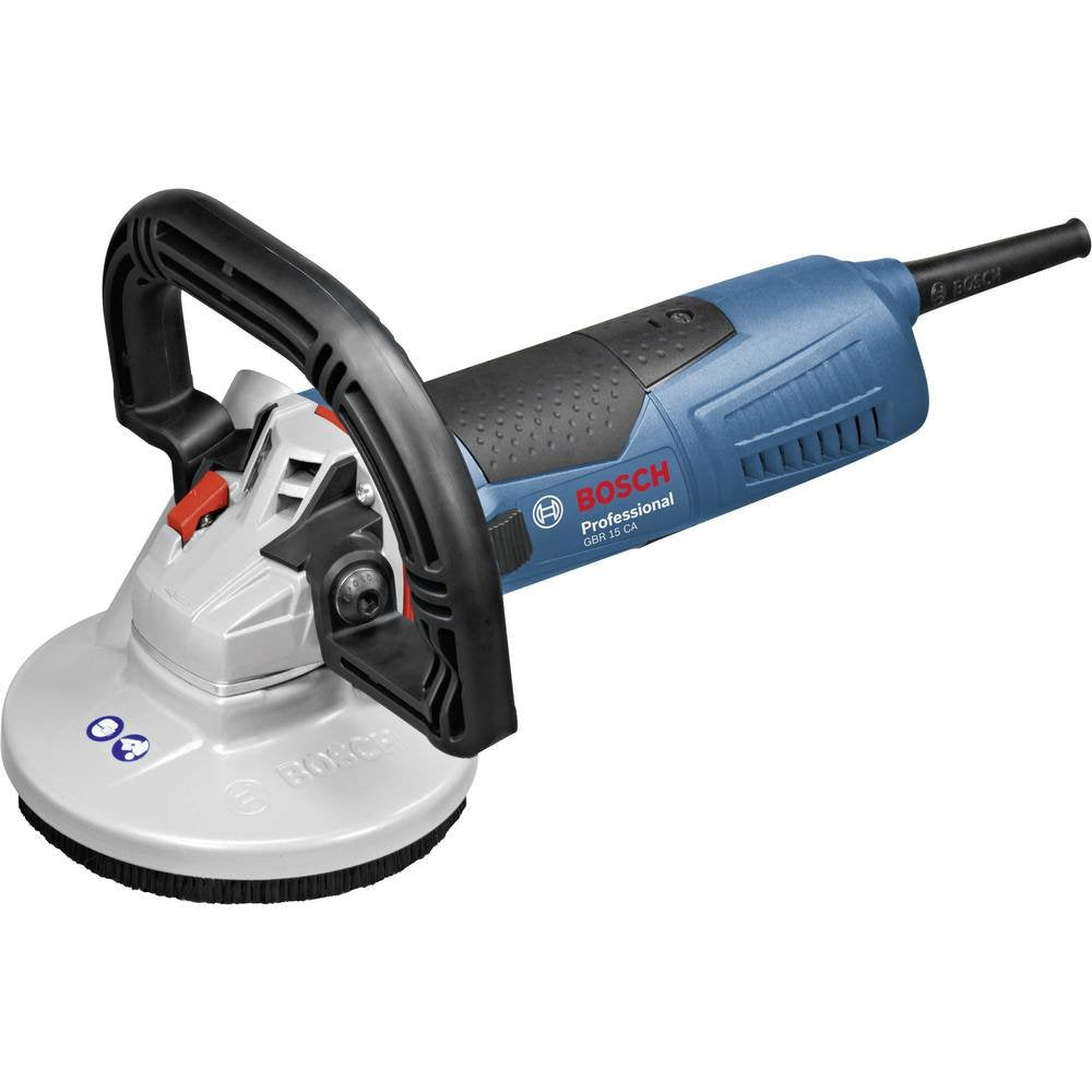 Bosch Professional Betonschleifer GBR 15 CA (inkl. 3x Ersatzbürstenkranz, Zweilochschlüssel gekröpft