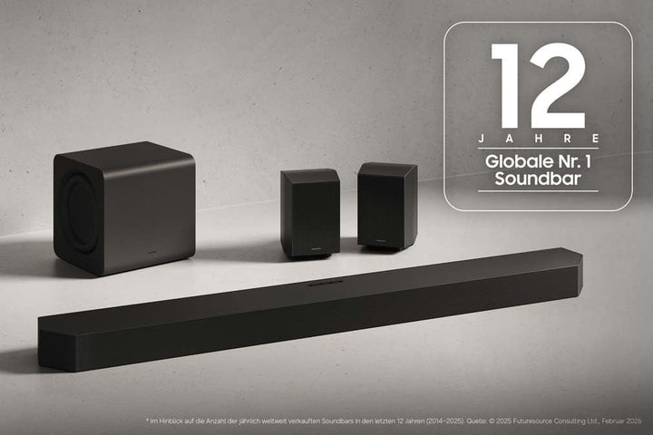 SAMSUNG HW-Q935GF Q-Series 9.1.4-Kanal-Soundbar für Fernseher, Kabelloser 6,5"-Subwoofer, 2.0.2-Kana