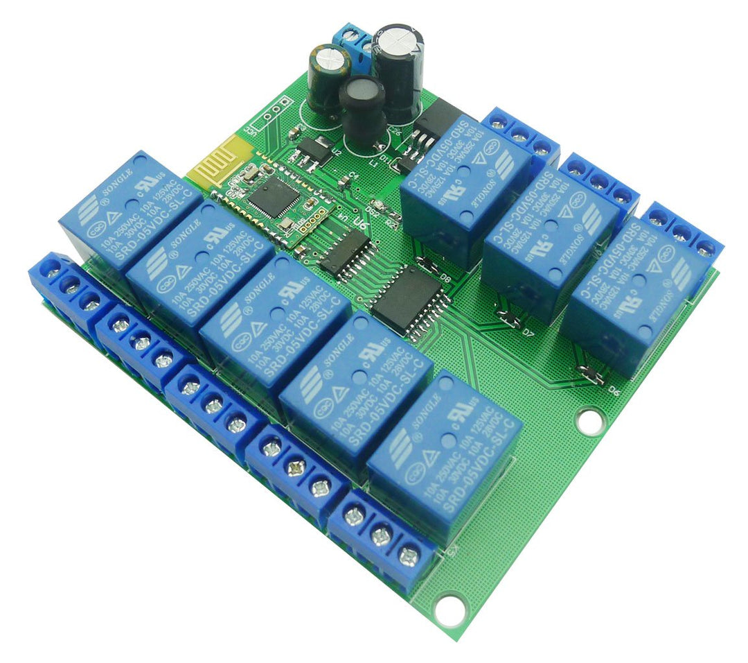 Aihasd Bluetooth Relay Module 8 Channel 4.0 BLE for Apple Android Phone IOT 8 Channel Relay, 8 Chann