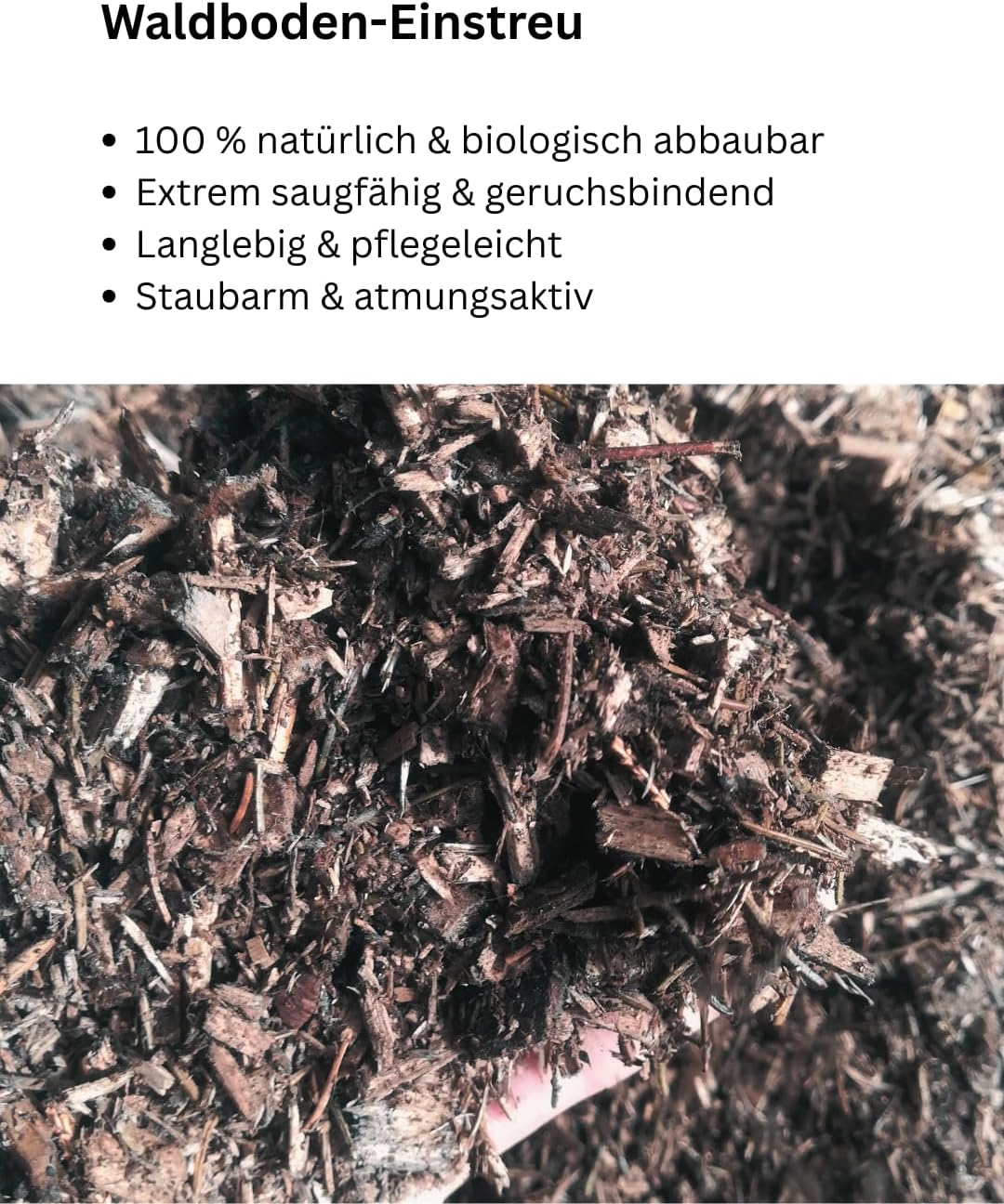 Jumbogras Waldboden Einstreu für Kleintiere und Grosstiere, natürliche Einstreu für Hasen, Kaninchen