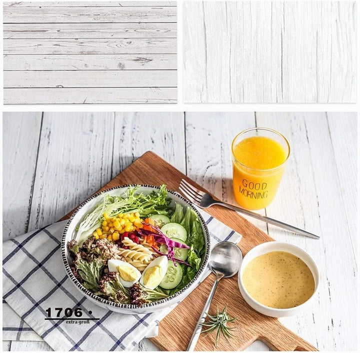 Lebensmittel-Fotografie-Hintergrund-Set, 3-teilig, 54 x 84 cm, flach, doppelseitig, für Fotostudio,