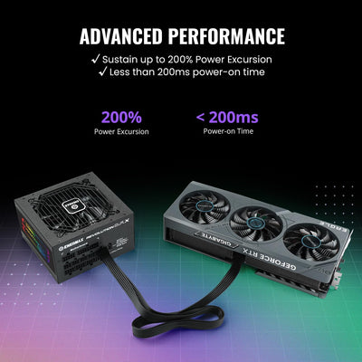 ENERMAX Revolution D.F. X ARGB ATX3.0 PCI-e 5.0 Kompakt Gaming&Streaming PC Netzteil 850W 80Plus Gol